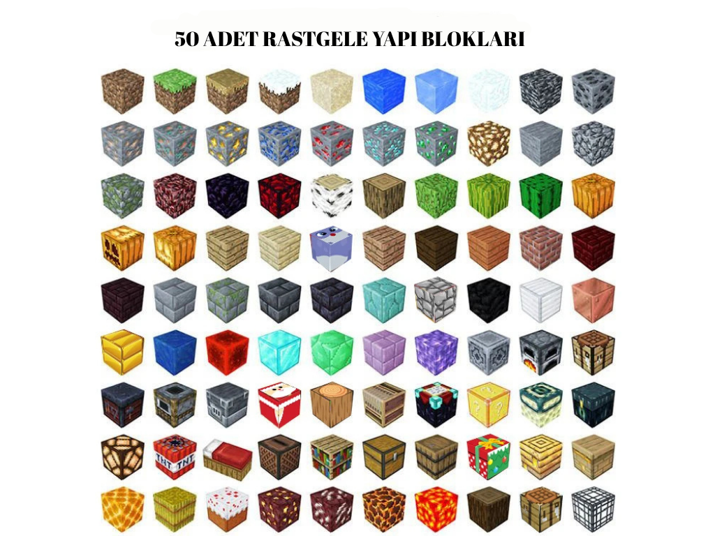 MIKNATISLI MINECRAFT BLOK OYUNU – ÇOCUKLAR İÇİN YAPI SETİ