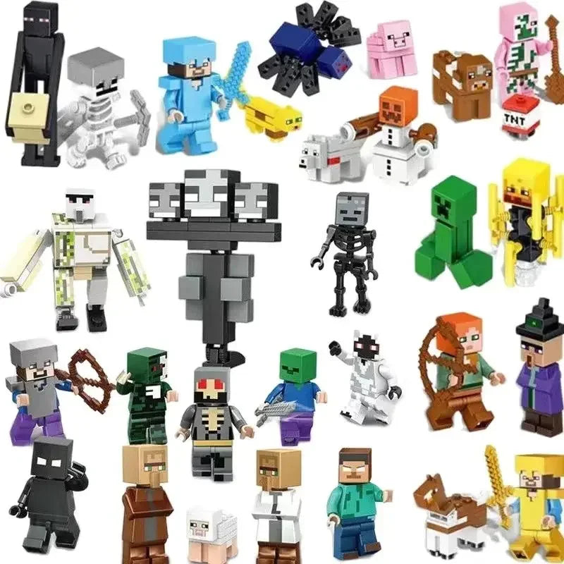 ÇOCUKLAR İÇİN MİNECRAFT TİPİ FİGÜR SETİ – (16-29 PARÇ9 LEGO UYUMLU OYUNCAK
