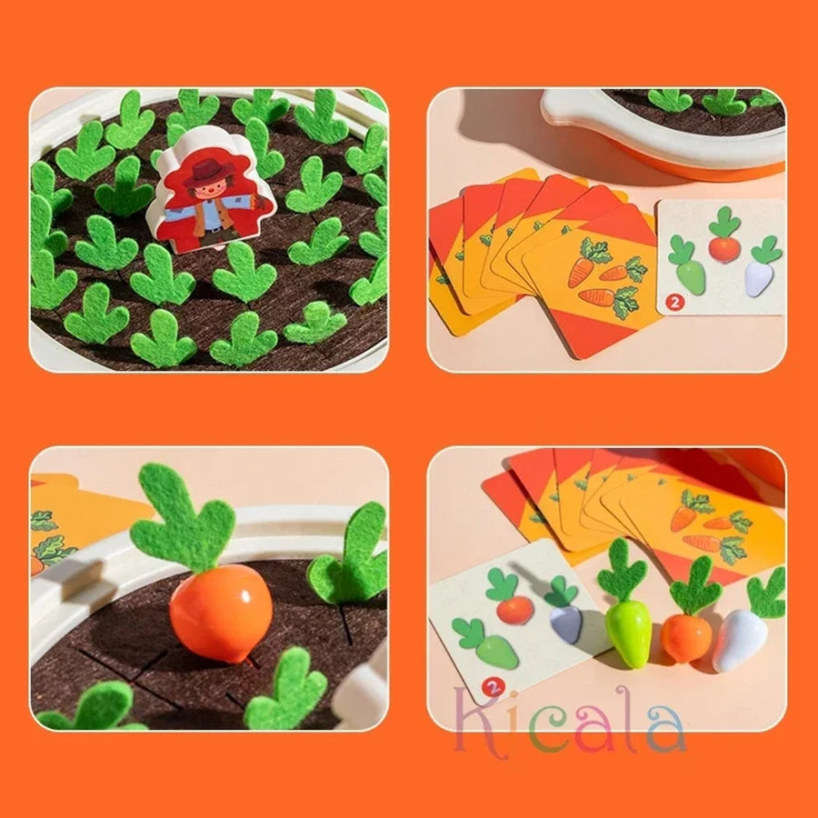 MONTESSORİ HAVUÇ ÇEKME OYUNU – RENKLİ ŞEKİLLERLE EĞLENCELİ ÖĞRENME