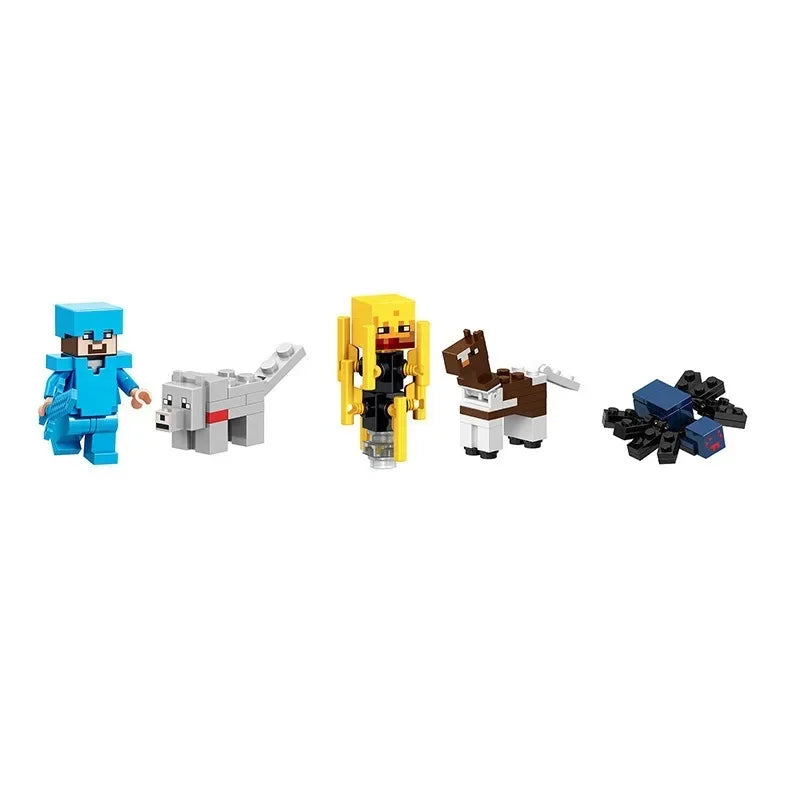 ÇOCUKLAR İÇİN MİNECRAFT TİPİ FİGÜR SETİ – (16-29 PARÇ9 LEGO UYUMLU OYUNCAK