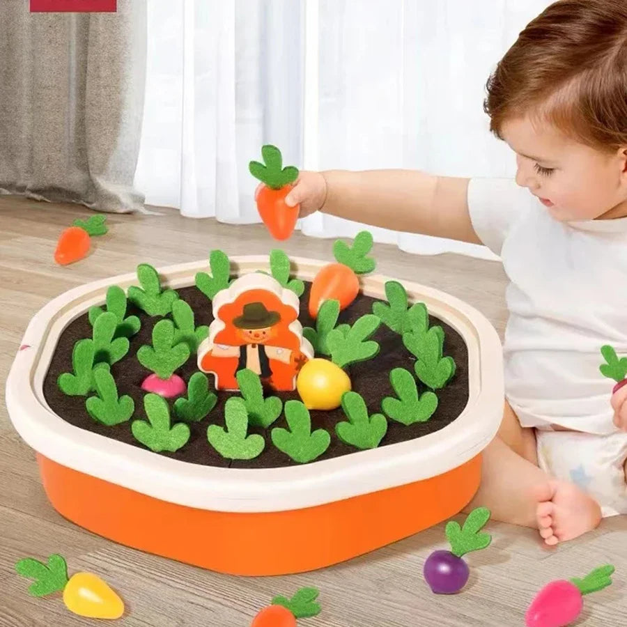 MONTESSORİ HAVUÇ ÇEKME OYUNU – RENKLİ ŞEKİLLERLE EĞLENCELİ ÖĞRENME