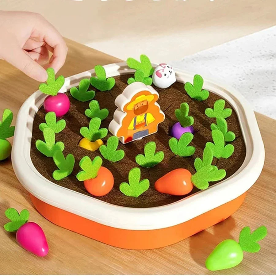 MONTESSORİ HAVUÇ ÇEKME OYUNU – RENKLİ ŞEKİLLERLE EĞLENCELİ ÖĞRENME
