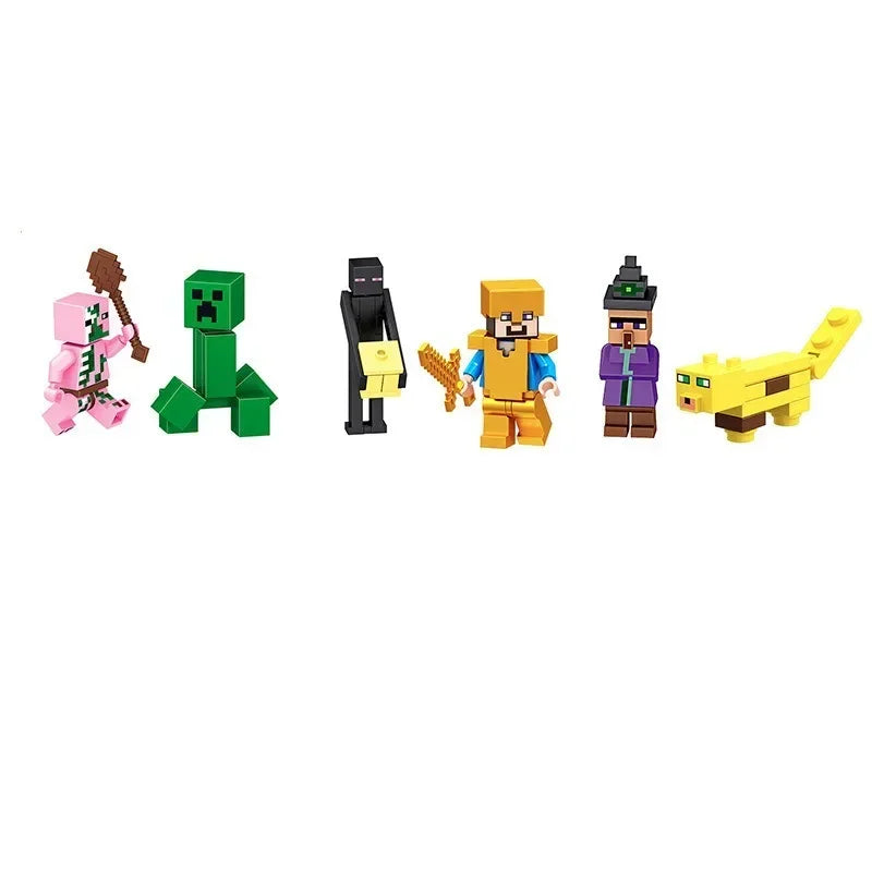 ÇOCUKLAR İÇİN MİNECRAFT TİPİ FİGÜR SETİ – (16-29 PARÇ9 LEGO UYUMLU OYUNCAK