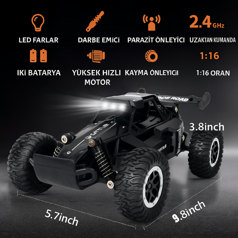 DRIFT OFF-ROAD UZAKTAN KUMANDALI ARABA