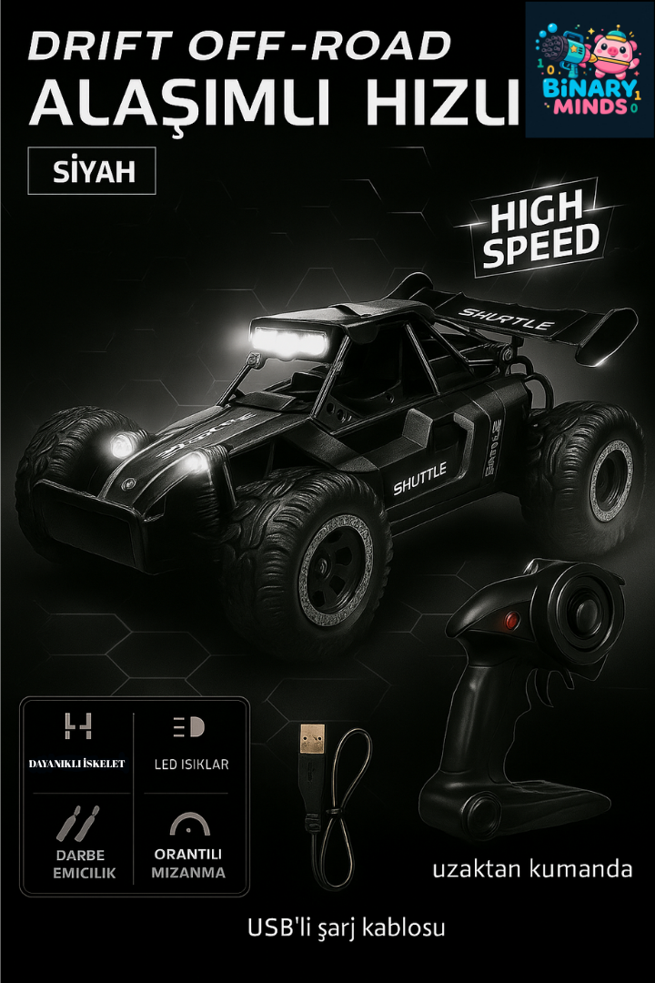 DRIFT OFF-ROAD UZAKTAN KUMANDALI ARABA