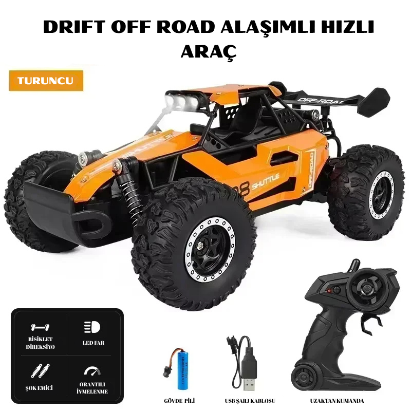 DRIFT OFF-ROAD UZAKTAN KUMANDALI ARABA