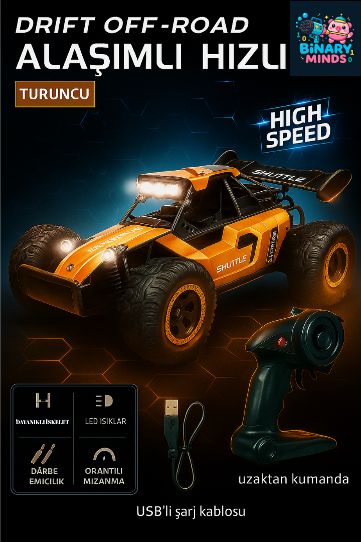 DRIFT OFF-ROAD UZAKTAN KUMANDALI ARABA