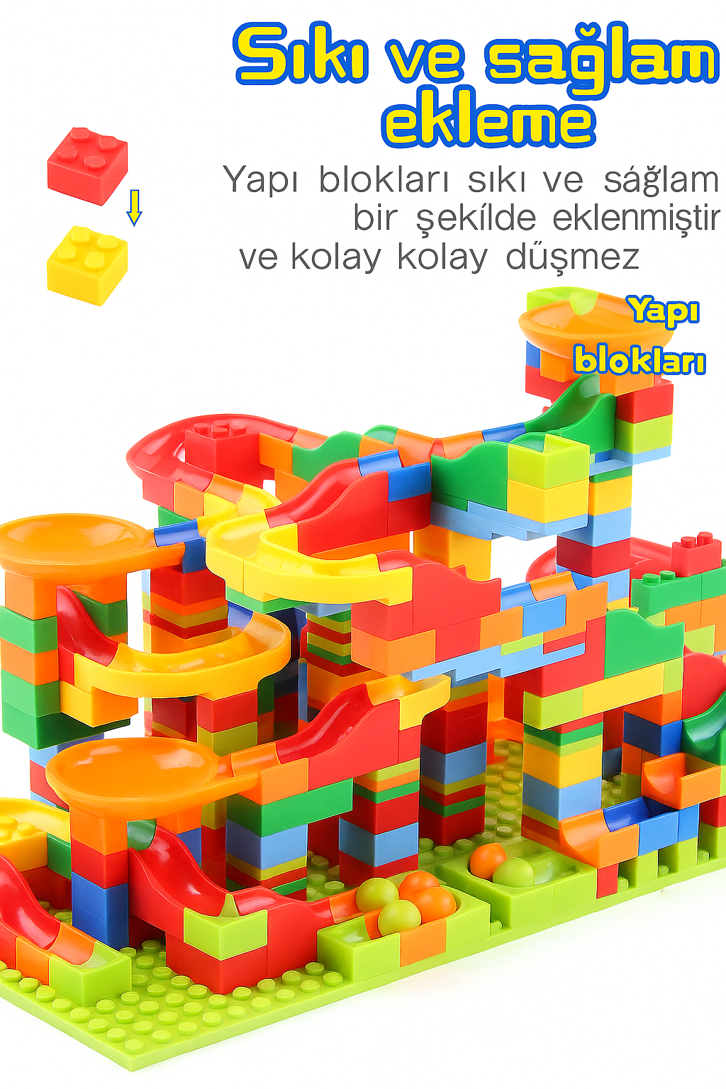 MINI PARÇALI YAPI BLOKLARI – 168 PARÇA RENKLİ LEGO UYUMLU SET
