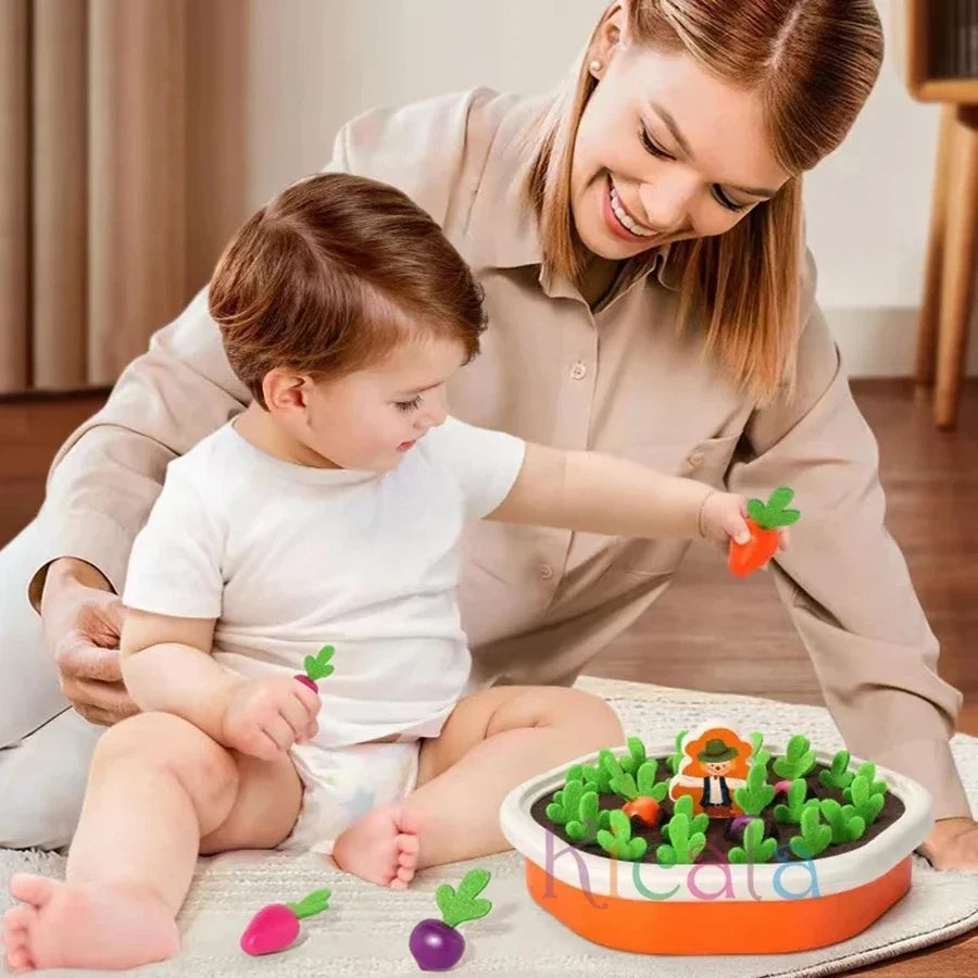 MONTESSORİ HAVUÇ ÇEKME OYUNU – RENKLİ ŞEKİLLERLE EĞLENCELİ ÖĞRENME