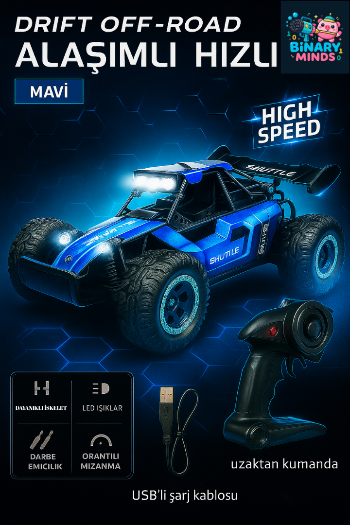 DRIFT OFF-ROAD UZAKTAN KUMANDALI ARABA