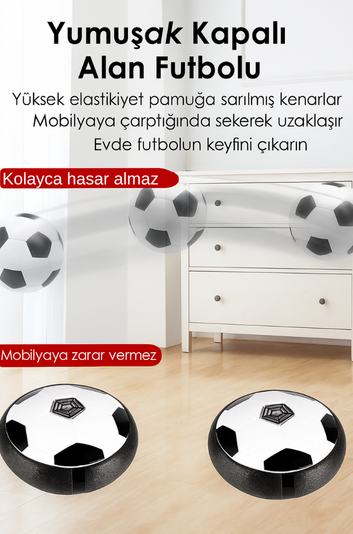 Zeminde yüzen Futbol Topu