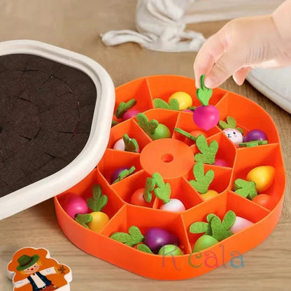 MONTESSORİ HAVUÇ ÇEKME OYUNU – RENKLİ ŞEKİLLERLE EĞLENCELİ ÖĞRENME