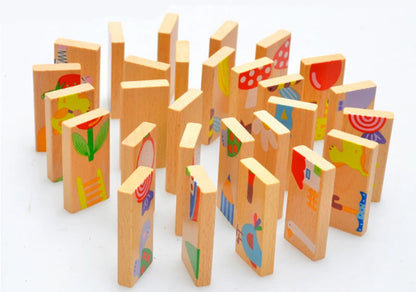 Zeka Blokları – Eğlenceli Ahşap Domino Seti