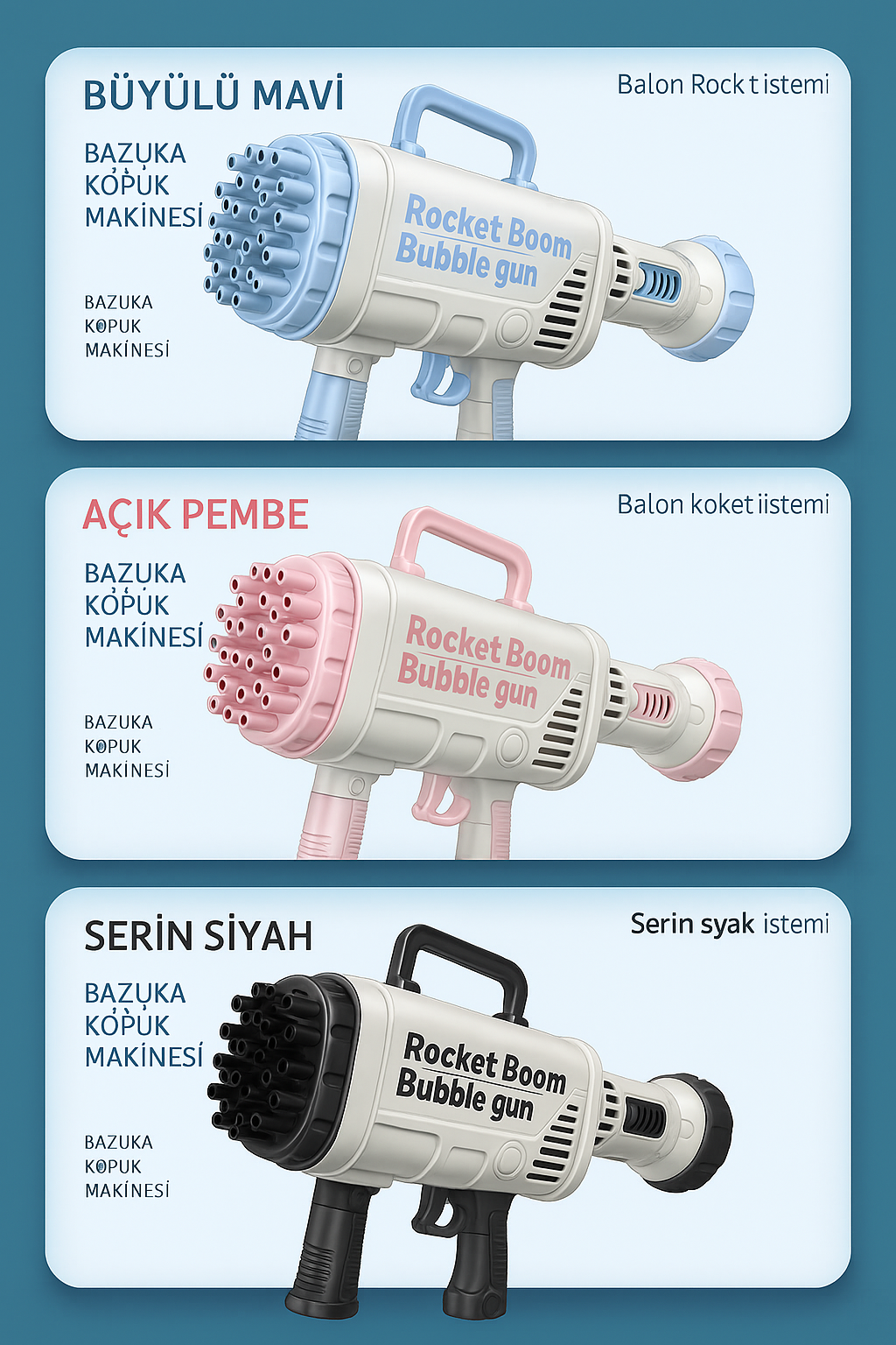 Bazuka Baloncuk Tabancası