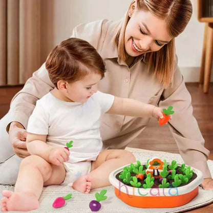 MONTESSORİ HAVUÇ ÇEKME OYUNU – RENKLİ ŞEKİLLERLE EĞLENCELİ ÖĞRENME